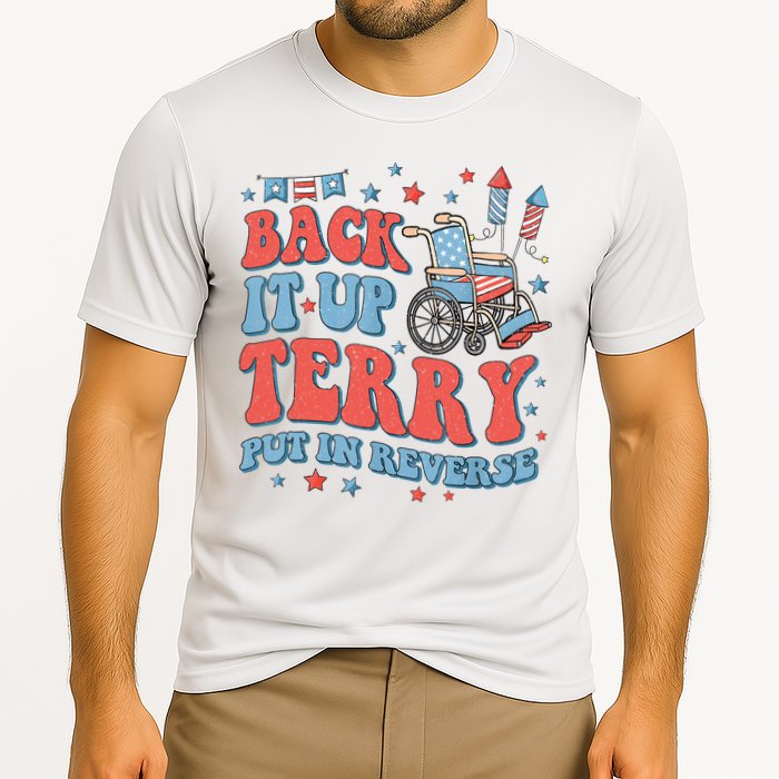 Groovy Back Up Terry Put It In Reverse Firework 4th Of July Performance Shirt