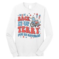 Groovy Back Up Terry Put It In Reverse Firework 4th Of July Long Sleeve Shirt