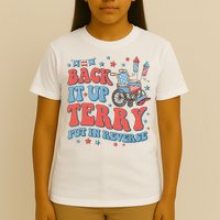 Groovy Back Up Terry Put It In Reverse Firework 4th Of July T-Shirt