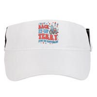 Groovy Back Up Terry Put It In Reverse Firework 4th Of July Adult Drive Performance Visor