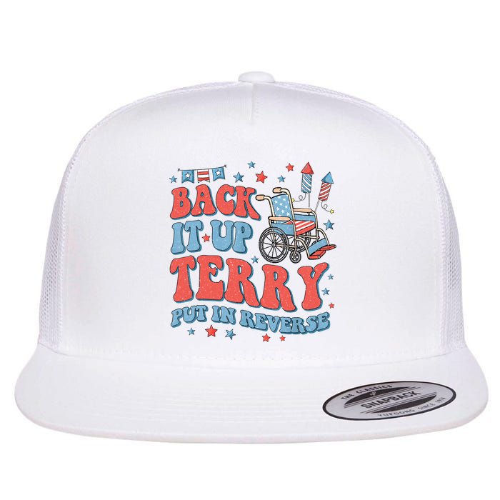 Groovy Back Up Terry Put It In Reverse Firework 4th Of July Flatbill Hat