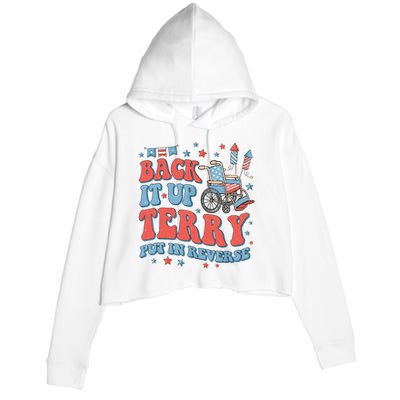 Groovy Back Up Terry Put It In Reverse Firework 4th Of July Crop Fleece Hoodie