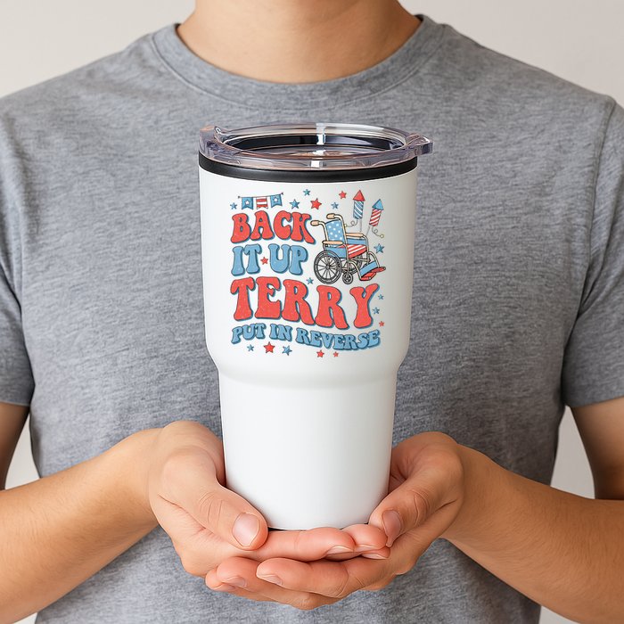 Groovy Back Up Terry Put It In Reverse Firework 4th Of July Tumbler