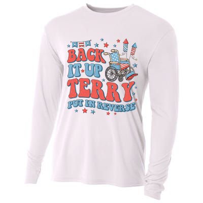 Groovy Back Up Terry Put It In Reverse Firework 4th Of July Cooling Performance Long Sleeve Crew