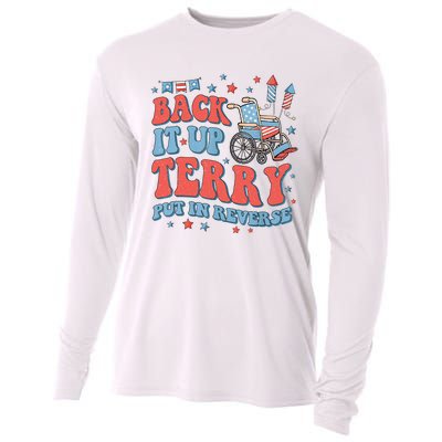 Groovy Back Up Terry Put It In Reverse Firework 4th Of July Cooling Performance Long Sleeve Crew