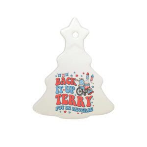 Groovy Back Up Terry Put It In Reverse Firework 4th Of July Ceramic Tree Ornament