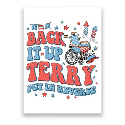 Groovy Back Up Terry Put It In Reverse Firework 4th Of July Poster