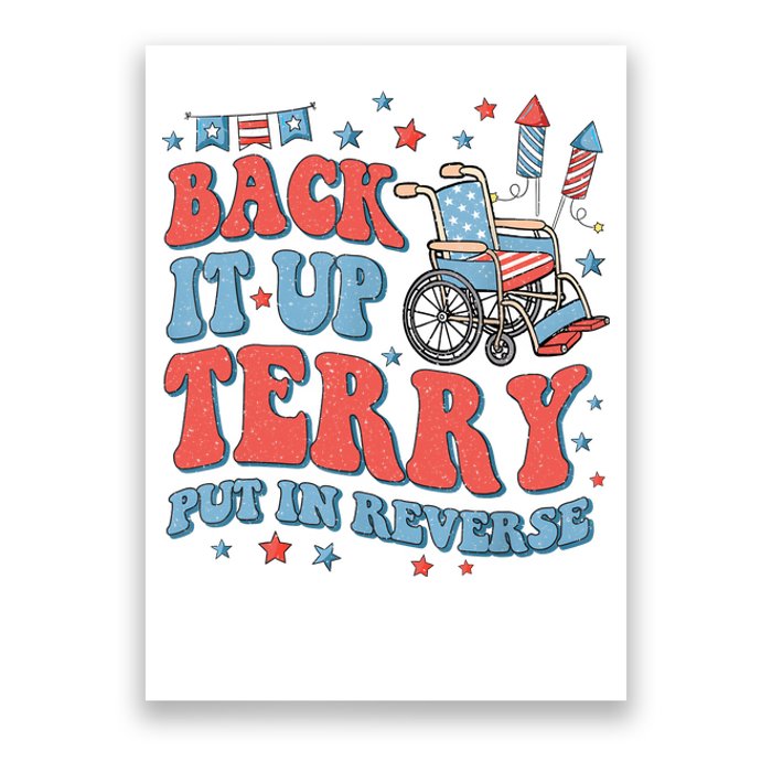 Groovy Back Up Terry Put It In Reverse Firework 4th Of July Poster