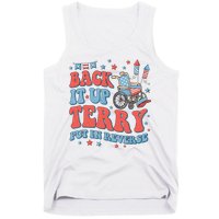 Groovy Back Up Terry Put It In Reverse Firework 4th Of July Tank Top