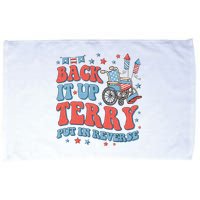 Groovy Back Up Terry Put It In Reverse Firework 4th Of July Microfiber Hand Towel