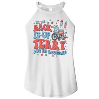Groovy Back Up Terry Put It In Reverse Firework 4th Of July Women's Perfect Tri Rocker Tank