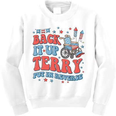 Groovy Back Up Terry Put It In Reverse Firework 4th Of July Kids Sweatshirt