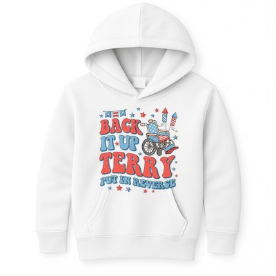Groovy Back Up Terry Put It In Reverse Firework 4th Of July Kids Hoodie