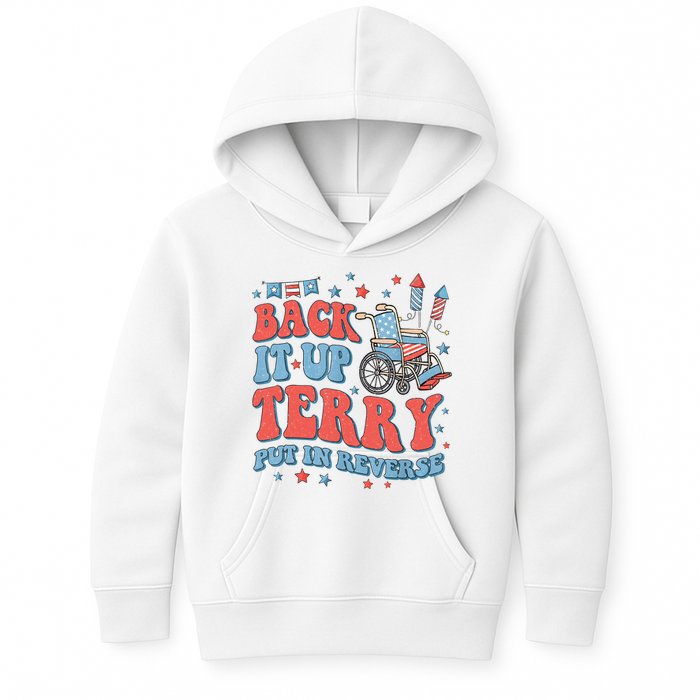 Groovy Back Up Terry Put It In Reverse Firework 4th Of July Kids Hoodie