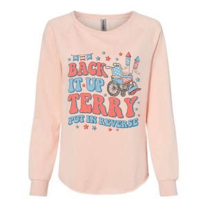 Groovy Back Up Terry Put It In Reverse Firework 4th Of July Womens California Wash Sweatshirt