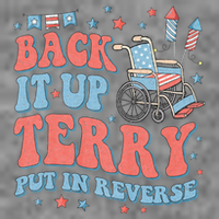 Groovy Back Up Terry Put It In Reverse Firework 4th Of July 7-Panel Snapback Hat