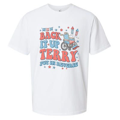 Groovy Back Up Terry Put It In Reverse Firework 4th Of July Sueded Cloud Jersey T-Shirt