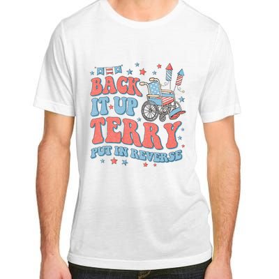 Groovy Back Up Terry Put It In Reverse Firework 4th Of July Adult ChromaSoft Performance T-Shirt