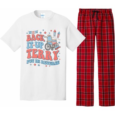 Groovy Back Up Terry Put It In Reverse Firework 4th Of July Pajama Set