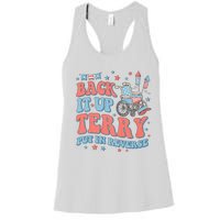 Groovy Back Up Terry Put It In Reverse Firework 4th Of July Women's Racerback Tank