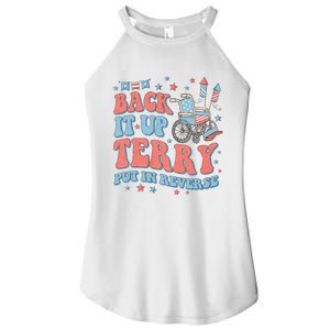 Groovy Back Up Terry Put It In Reverse Firework 4th Of July Women's Perfect Tri Rocker Tank