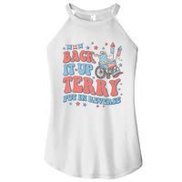 Groovy Back Up Terry Put It In Reverse Firework 4th Of July Women's Perfect Tri Rocker Tank