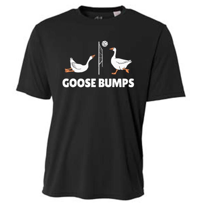 Goose Bumps Volleyball Set Spike Funny Cooling Performance Crew T-Shirt