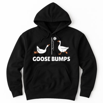 Goose Bumps Volleyball Set Spike Funny Hoodie