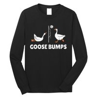 Goose Bumps Volleyball Set Spike Funny Long Sleeve Shirt