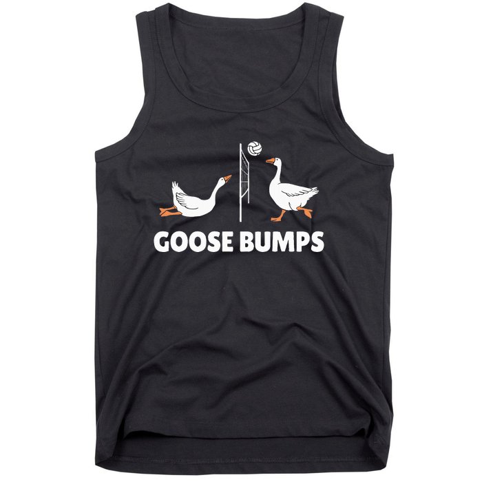 Goose Bumps Volleyball Set Spike Funny Tank Top