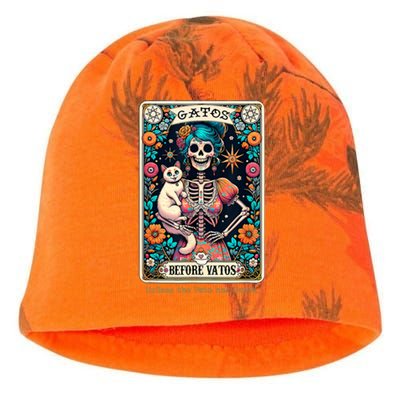 Gatos Before Vatos Unless The Vato Has Gatos Kati - Camo Knit Beanie