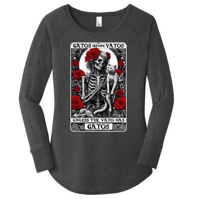 Gatos Before Vatos Unless The Vato Has Gatos Women's Perfect Tri Tunic Long Sleeve Shirt