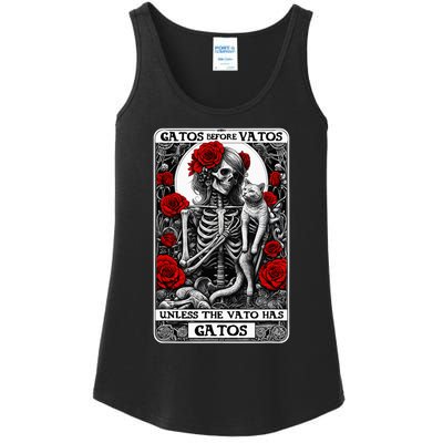 Gatos Before Vatos Unless The Vato Has Gatos Ladies Essential Tank