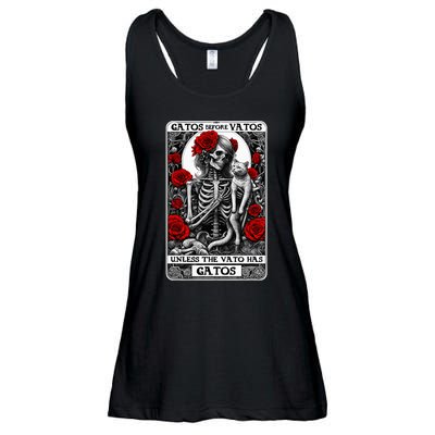 Gatos Before Vatos Unless The Vato Has Gatos Ladies Essential Flowy Tank