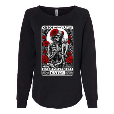 Gatos Before Vatos Unless The Vato Has Gatos Womens California Wash Sweatshirt