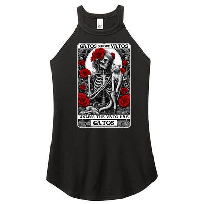 Gatos Before Vatos Unless The Vato Has Gatos Women's Perfect Tri Rocker Tank