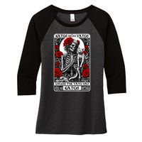 Gatos Before Vatos Unless The Vato Has Gatos Women's Tri-Blend 3/4-Sleeve Raglan Shirt