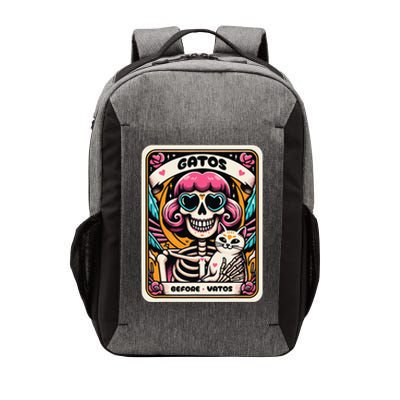 Gatos Before Vatos Skeleton Cat Kitten Lover Grumpy Skull Vector Backpack