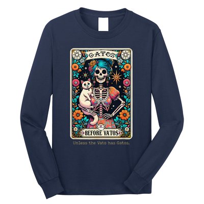 Gatos Before Vatos Unless The Vato Has Gatos Long Sleeve Shirt