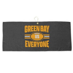 Green Bay Vs Everyone Large Microfiber Waffle Golf Towel