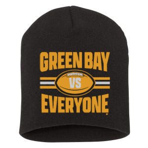 Green Bay Vs Everyone Short Acrylic Beanie