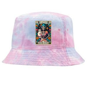 Gatos Before Vatos Unless The Vato Has Gatos Tie-Dyed Bucket Hat