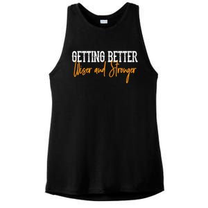 Getting Better, Wiser, Stronger Ladies PosiCharge Tri-Blend Wicking Tank