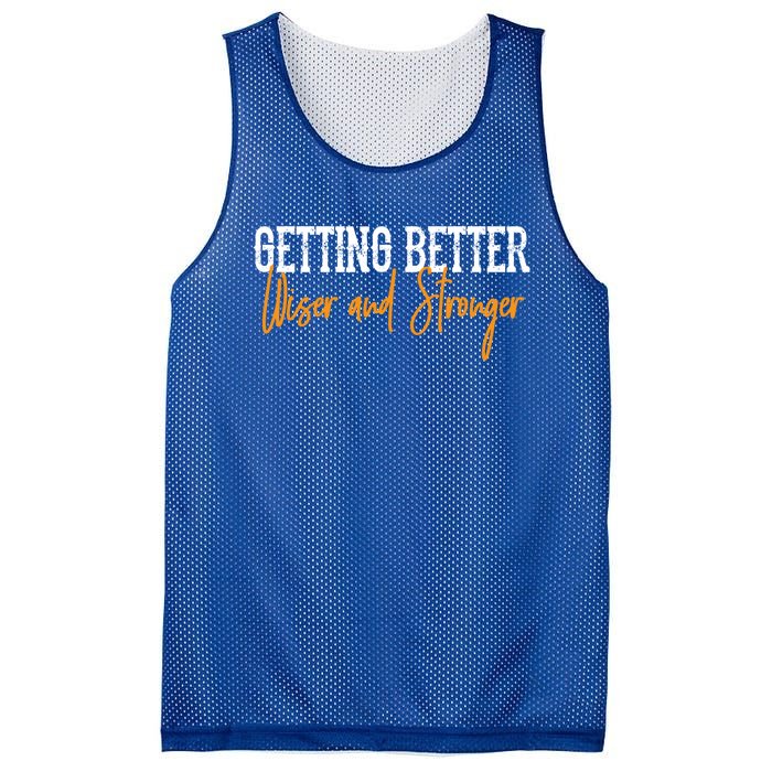 Getting Better, Wiser, Stronger Mesh Reversible Basketball Jersey Tank