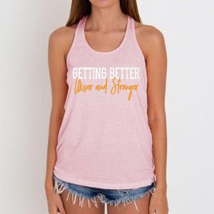 Getting Better, Wiser, Stronger Women's Knotted Racerback Tank