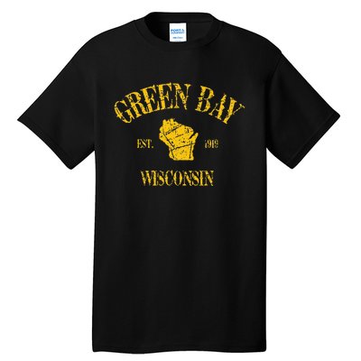 Green Bay Wisconsin Vintage Sports Design Tall T-Shirt