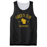 Green Bay Wisconsin Vintage Sports Design Mesh Reversible Basketball Jersey Tank