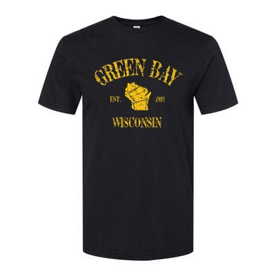 Green Bay Wisconsin Vintage Sports Design Softstyle® CVC T-Shirt