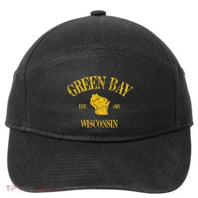 Green Bay Wisconsin Vintage Sports 7-Panel Snapback Hat