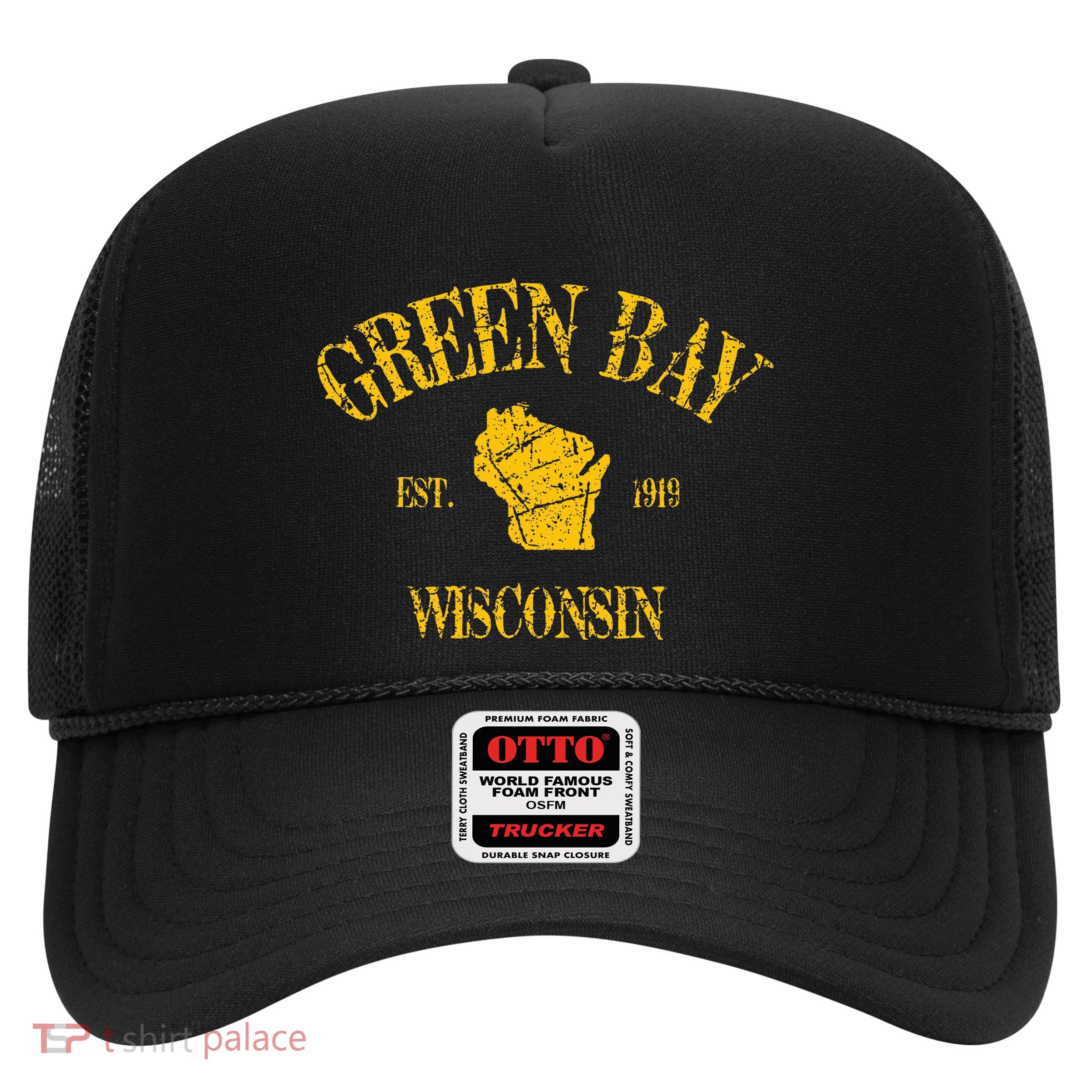 Green Bay Wisconsin Vintage Sports Trucker Hat